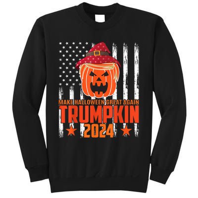 Ill Be Back Trumpkin Trump Halloween Party Costume 2024 Sweatshirt