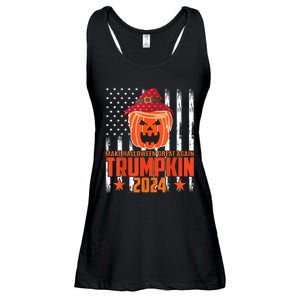 Ill Be Back Trumpkin Trump Halloween Party Costume 2024 Ladies Essential Flowy Tank