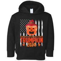 Ill Be Back Trumpkin Trump Halloween Party Costume 2024 Toddler Hoodie