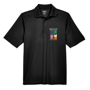 Irish By Blood American By Birth Patriot By Choice Men's Origin Performance Pique Polo