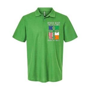 Irish By Blood American By Birth Patriot By Choice Softstyle Adult Sport Polo