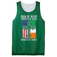 Irish By Blood American By Birth Patriot By Choice Mesh Reversible Basketball Jersey Tank