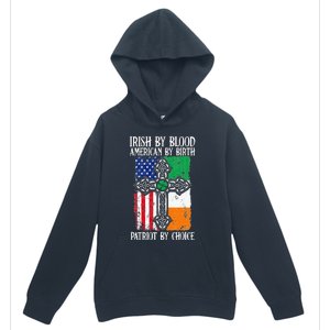 Irish By Blood American By Birth Patriot By Choice Urban Pullover Hoodie