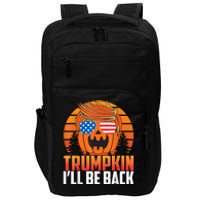 Ill Be Back Trumpkin Trump Halloween Party Costume 2024 Impact Tech Backpack