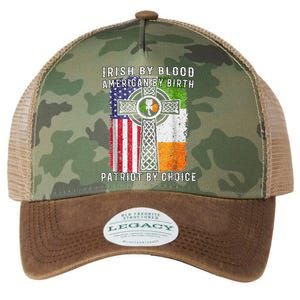 Irish By Blood American By Birth Patriot By Choice Legacy Tie Dye Trucker Hat