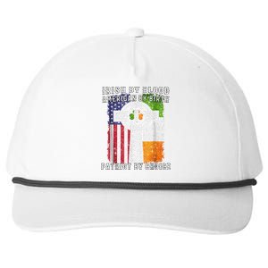 Irish By Blood American By Birth Patriot By Choice Snapback Five-Panel Rope Hat