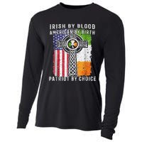 Irish By Blood American By Birth Patriot By Choice Cooling Performance Long Sleeve Crew