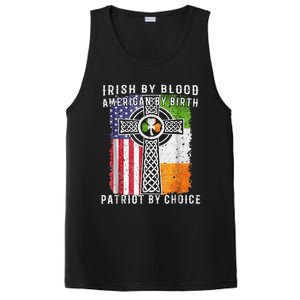 Irish By Blood American By Birth Patriot By Choice PosiCharge Competitor Tank