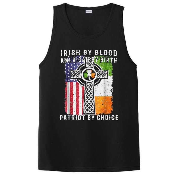 Irish By Blood American By Birth Patriot By Choice PosiCharge Competitor Tank