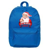 I'll Be Back 2024 Funny Trump 2024 Santa Christmas Xmas Cute Gift 16 in Basic Backpack