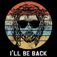Ill Be Back Vintage Jesus Christian Long Sleeve Shirt