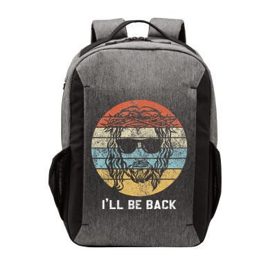 Ill Be Back Vintage Jesus Christian Vector Backpack