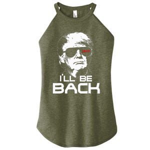 Ill Be Back Funny 45 47 Donald Trump 2024 Women's Perfect Tri Rocker Tank