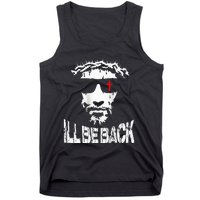 ILl Be Back Jesus Christ Faith Based Christian Design Tank Top