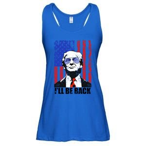 I’Ll Be Back Funny Quote Trump 2024 July 4th Gift Ladies Essential Flowy Tank