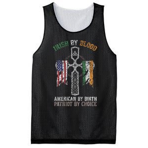 Irish By Blood American By Birth Patriot By Choice Mesh Reversible Basketball Jersey Tank