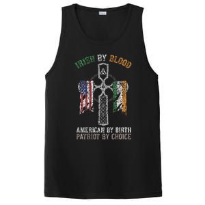 Irish By Blood American By Birth Patriot By Choice PosiCharge Competitor Tank