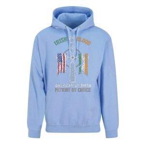 Irish By Blood American By Birth Patriot By Choice Unisex Surf Hoodie