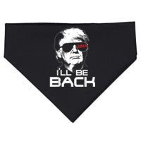 I'll Be Back Trump 2024 USA-Made Doggie Bandana