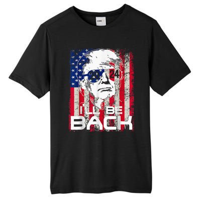 Ill Be Back Trump 2024 Vintage Donald Trump 4th Of July Tall Fusion ChromaSoft Performance T-Shirt