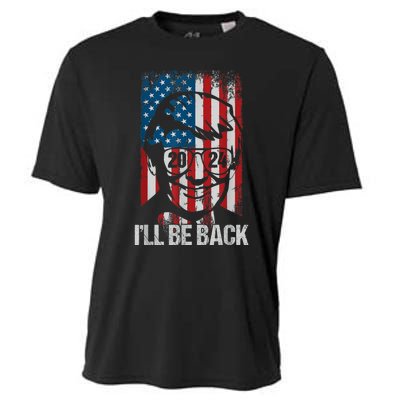 Ill Be Back Trump 2024 Vintage Donald Trump 4th Of July Cooling Performance Crew T-Shirt