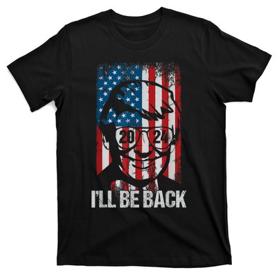 Ill Be Back Trump 2024 Vintage Donald Trump 4th Of July T-Shirt