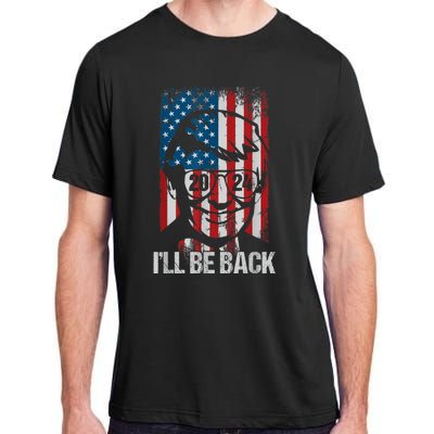 Ill Be Back Trump 2024 Vintage Donald Trump 4th Of July Adult ChromaSoft Performance T-Shirt