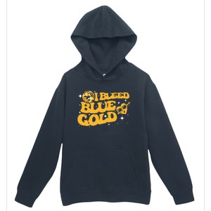 I Bleed Blue & Golds Back To School Game Sport Spirit Urban Pullover Hoodie