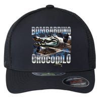 Italian Brainrot Bombardino Crocodilo Flexfit Unipanel Trucker Cap