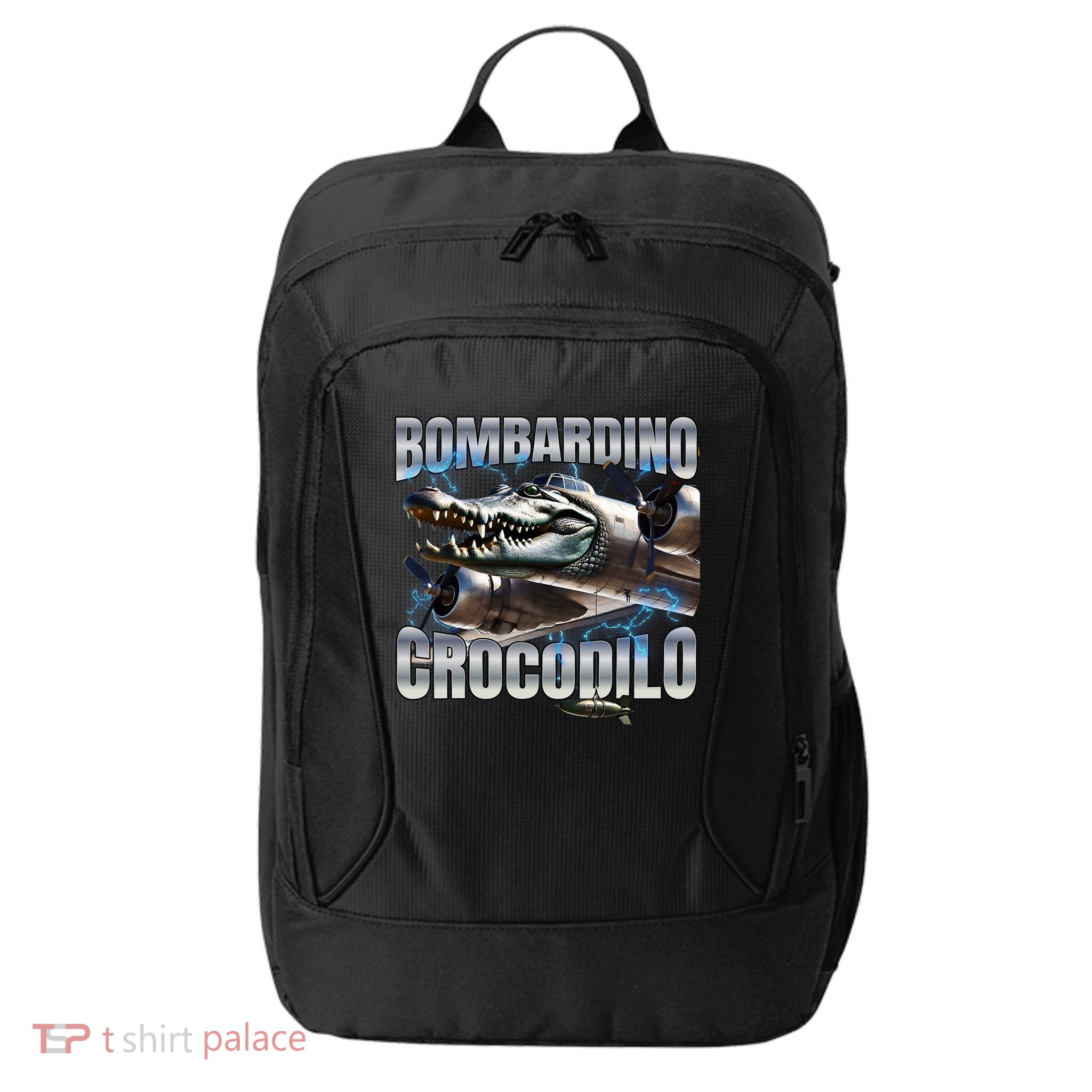 Italian Brainrot Bombardino Crocodilo City Backpack
