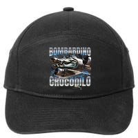 Italian Brainrot Bombardino Crocodilo 7-Panel Snapback Hat