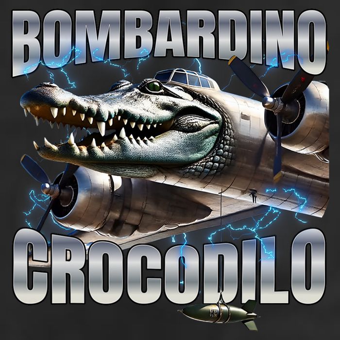 Italian Brainrot Bombardino Crocodilo Adult Drive Performance Visor