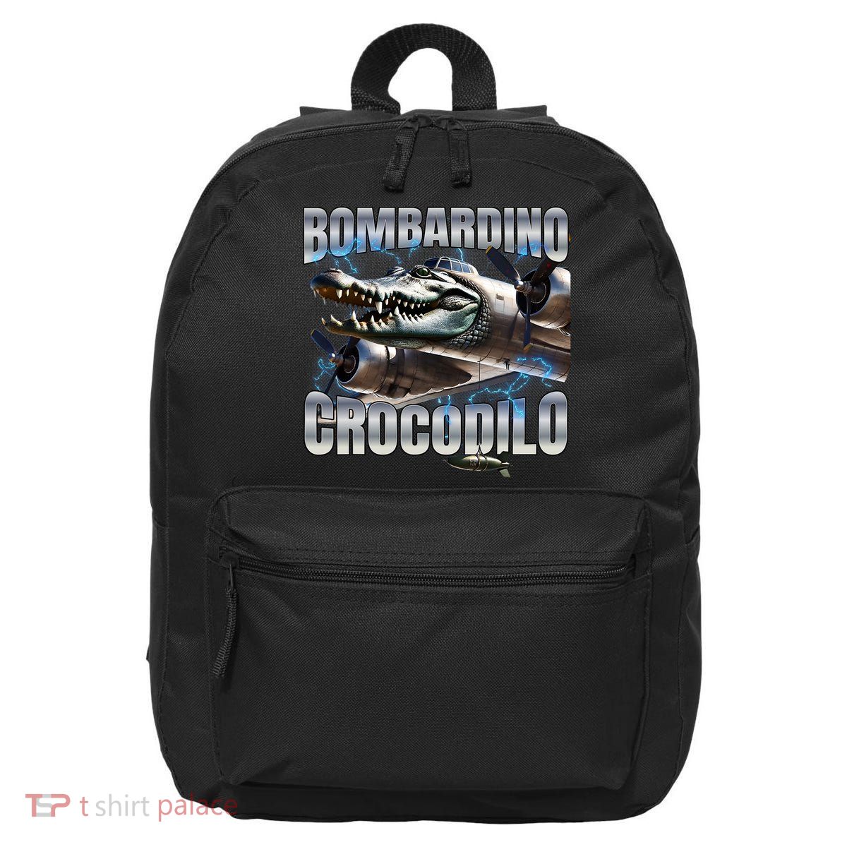Italian Brainrot Bombardino Crocodilo 16 in Basic Backpack