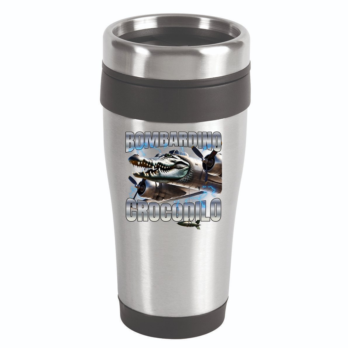 Italian Brainrot Bombardino Crocodilo 16oz Travel Tumbler