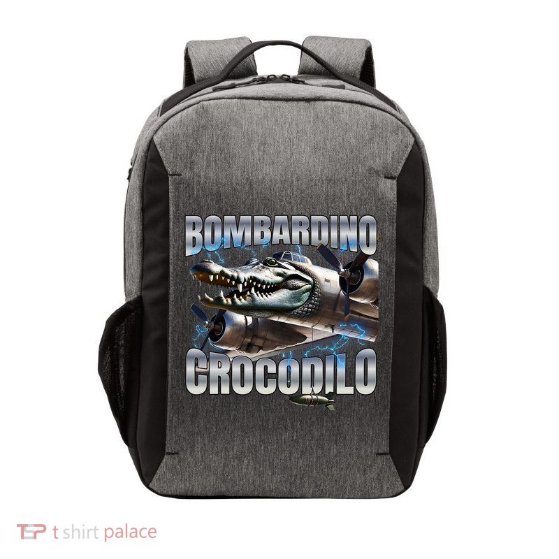 Italian Brainrot Bombardino Crocodilo Vector Backpack
