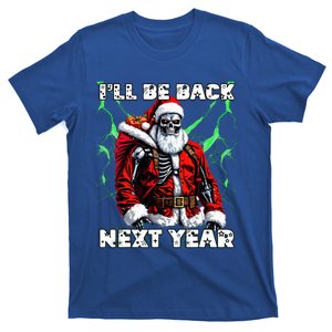 Ill Be Back Next Year Sifi Terminator Santa T-Shirt