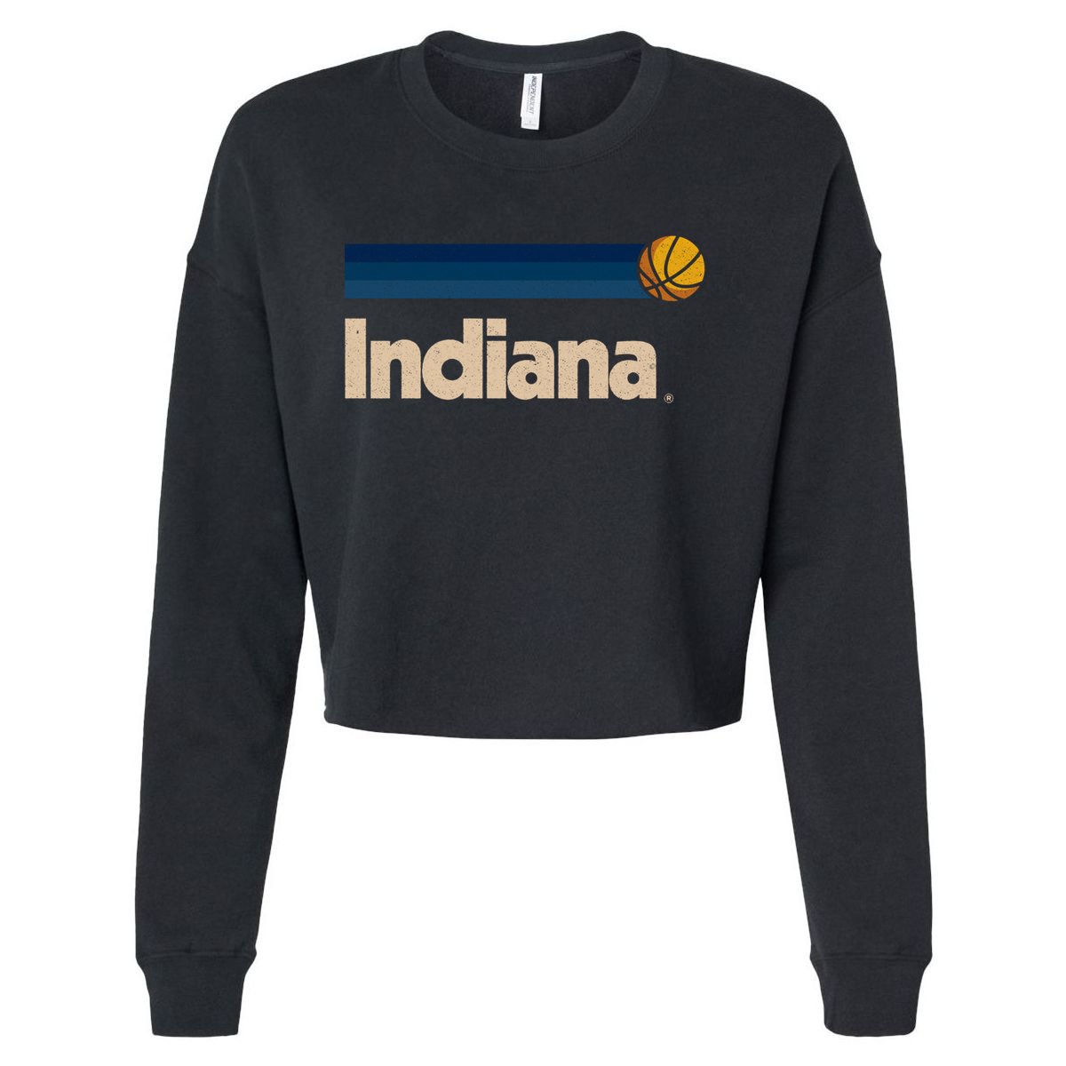 Indianapolis Basketball Bcool Giftball City Indiana Indianapolis Gift Cropped Pullover Crew