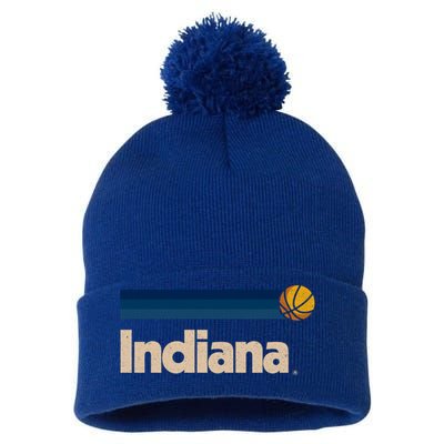 Indianapolis Basketball Bcool Giftball City Indiana Indianapolis Gift Pom Pom 12in Knit Beanie