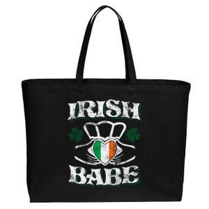 Irish Babe Claddagh Ring St Patricks Day Great Gift Cotton Canvas Jumbo Tote