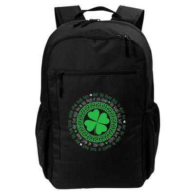 Irish Blessing Celtic Knot 4 Leaf Clover St. PatrickS Day Daily Commute Backpack