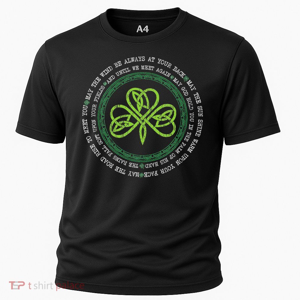 Irish Blessing Celtic Knot Patrick’S Day Shamrock Clover Cooling Performance Crew T-Shirt