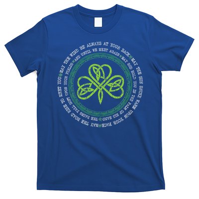 Irish Blessing Celtic Knot Patrick’S Day Shamrock Clover T-Shirt