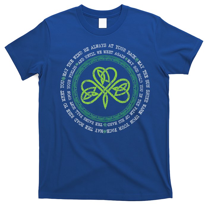 Irish Blessing Celtic Knot Patrick’S Day Shamrock Clover T-Shirt