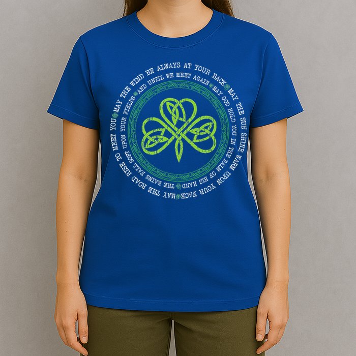Irish Blessing Celtic Knot Patrick’S Day Shamrock Clover T-Shirt