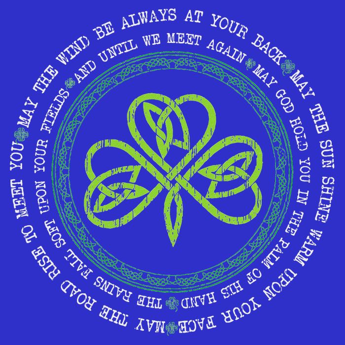 Irish Blessing Celtic Knot Patrick’S Day Shamrock Clover T-Shirt