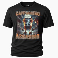Italian Brainrot Cappuccino Assassino, Funny Cappuccino Meme Cooling Performance Crew T-Shirt