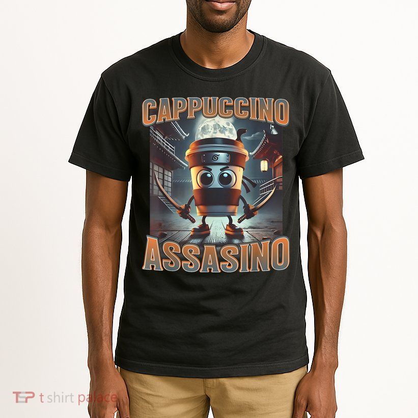 Italian Brainrot Cappuccino Assassino, Funny Cappuccino Meme Tall T-Shirt