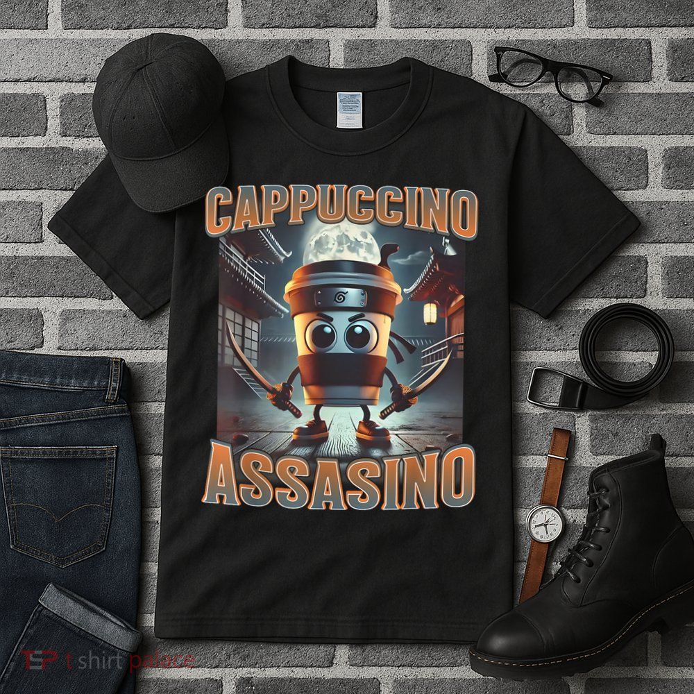 Italian Brainrot Cappuccino Assassino, Funny Cappuccino Meme Tall T-Shirt