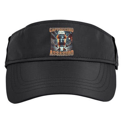 Italian Brainrot Cappuccino Assassino, Funny Cappuccino Meme Adult Drive Performance Visor