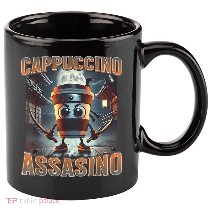 Italian Brainrot Cappuccino Assassino, Funny Cappuccino Meme 11oz C Handle Ceramic Mug